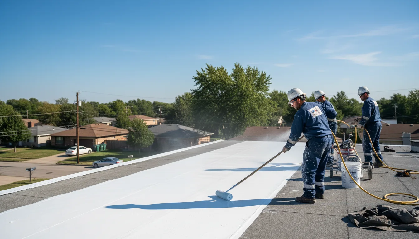Commercial roof coating in Dozier, AL near me